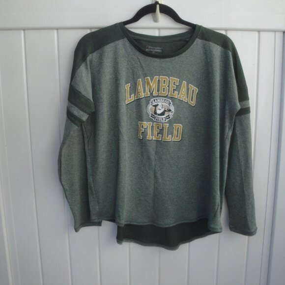 Green Bay Packers Med NFL Football Wisc Cheese Heads Champion Top Green - Picture 1 of 3